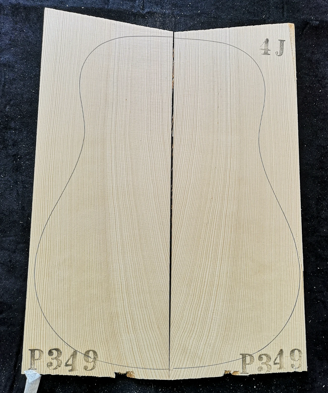 4#Grade Picea Abies Alps Spruce Solid wood Guitar Top 41 Inch DIY Wood Guitar Panel Handmade Guitars Making Material