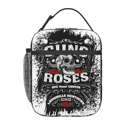 Heavy Metal Rock Music Band Guns N Rose Thermal Insulated Lunch Bags Women Resuable Lunch Container for School Storage Food Box