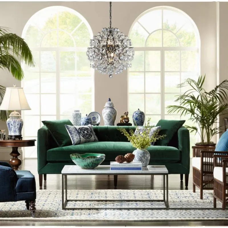 Crystal Chandelier Pendant Ceiling Light Modern Hanging Lighting Fixture for Bedroom Hallway Bar Kitchen Bathroom