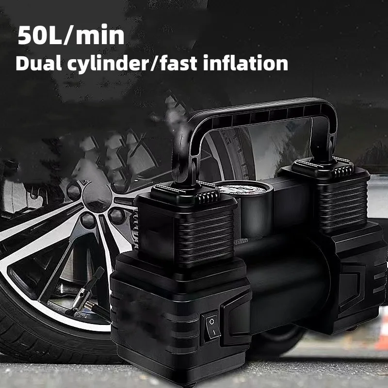 

Portable Air Compressor Tire Inflator 150 Psi 12V DC Car Tire Pump With Digital Pressure Gauge Auto Bright Emergency Flashlight