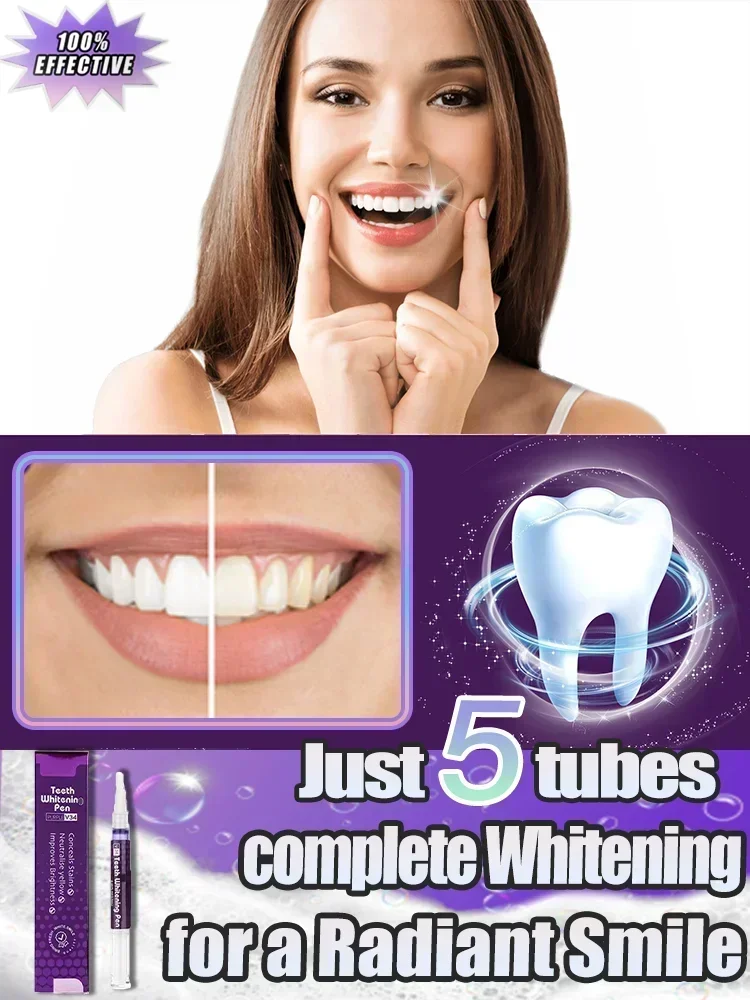 2025 Tanden Whitening Pen Oogverblindende Witte Tanden Whitening Pen Instant Tanden Whitening Pen Fleuren Frisse Adem Tandhygiëne Zorg