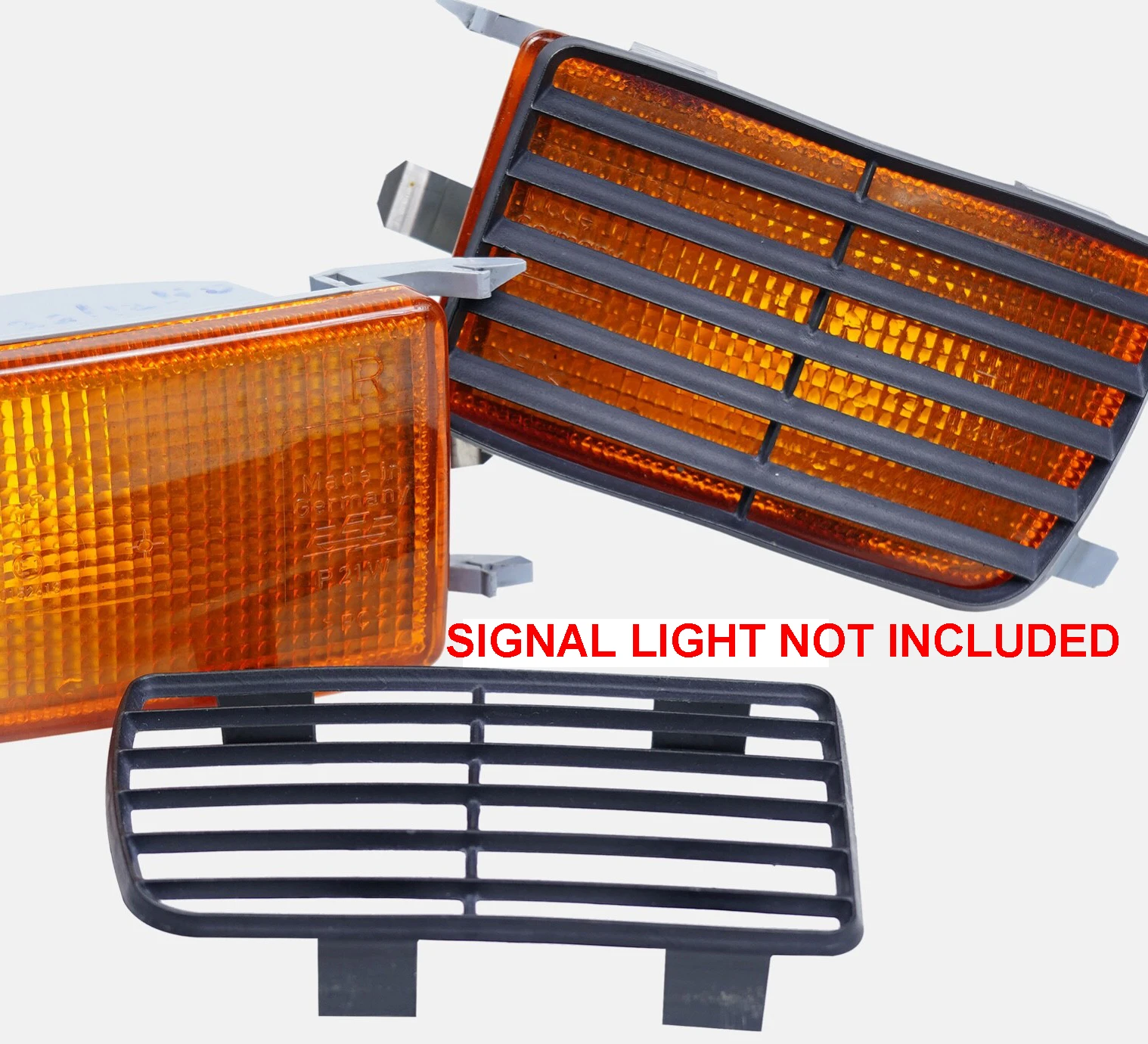 مصد شبكي عاكس للمؤشر من الدرجة الممتاز مظهر كلاسيكي لسيارة VW Golf GTI MK3 Vento Jetta VR6 4 قطع متضمنة #4