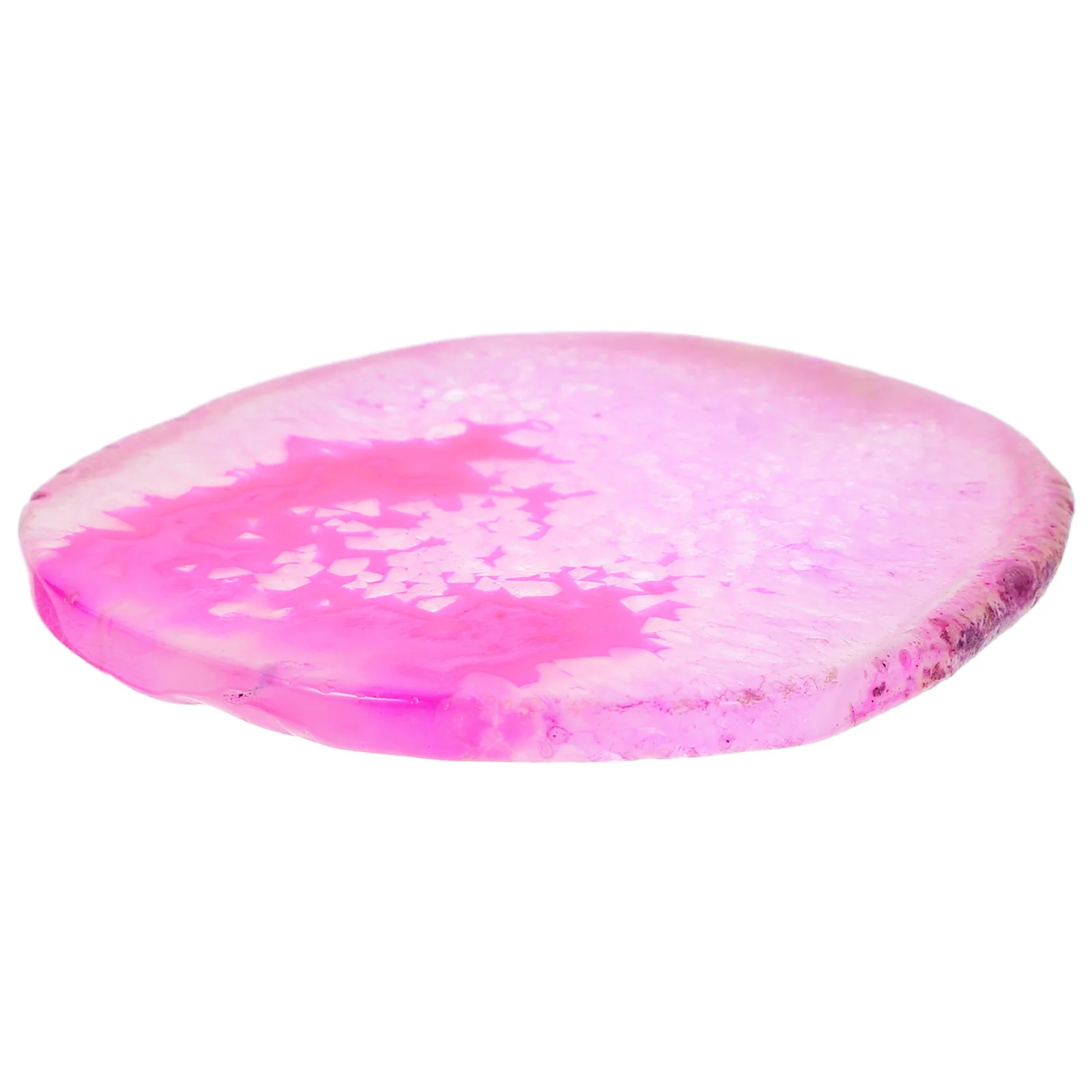 Agate Stone Coaster Natural Round Agate Cup Mat Heat Resistant Absorbent Cup Pad for Home Office Bar Wine Glass Table Protection