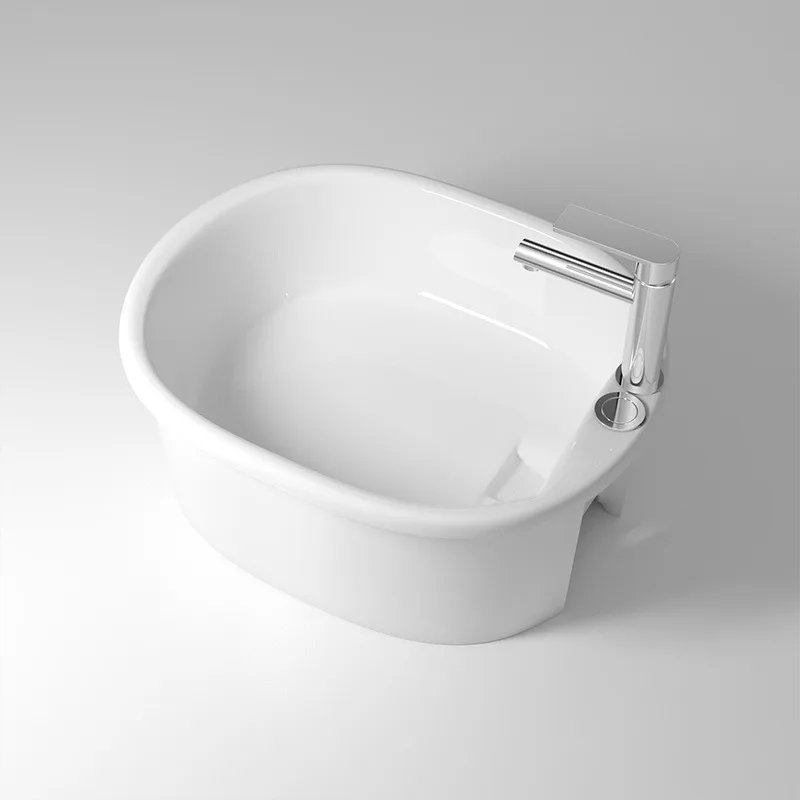 Sanitary Ware Household Footbath Footbath Bucket Integrated High Temperature Ceramic Floor-standing Bathroom Balcony Easy To ...