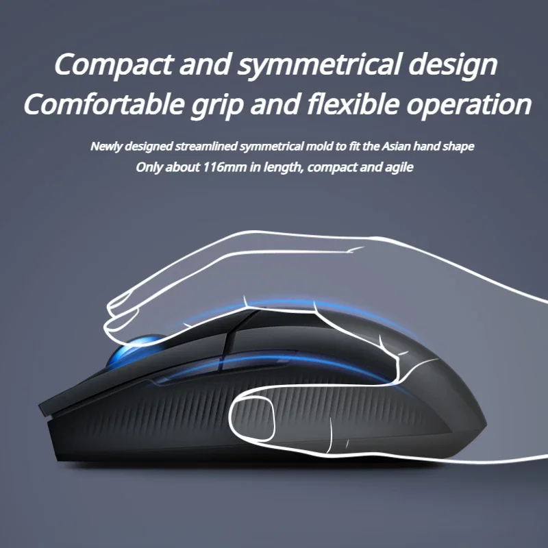 Imagem -06 - Echome Wireless Tri-mode Gaming Mouse com Fio Bluetooth 26000dpi Rgb Backlight Ajuste para Laptop Desktop Computador Mac