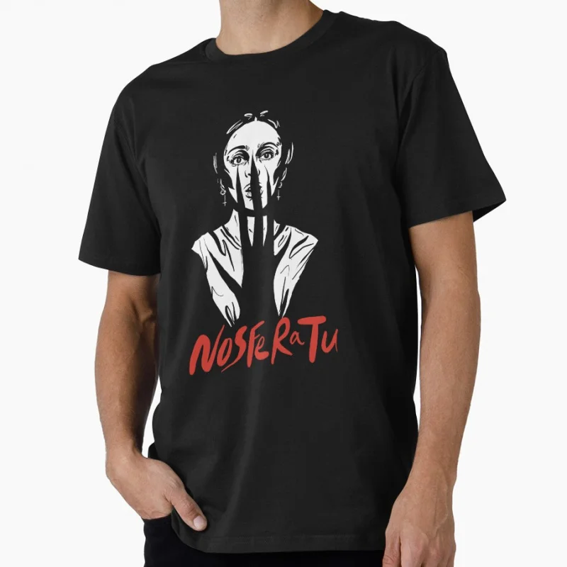 

80s Gothic Horror movie Nosferatu 0928 Vampire Scary Halloween Gift T shirt Large size Tops 100% cotton printed Clothes