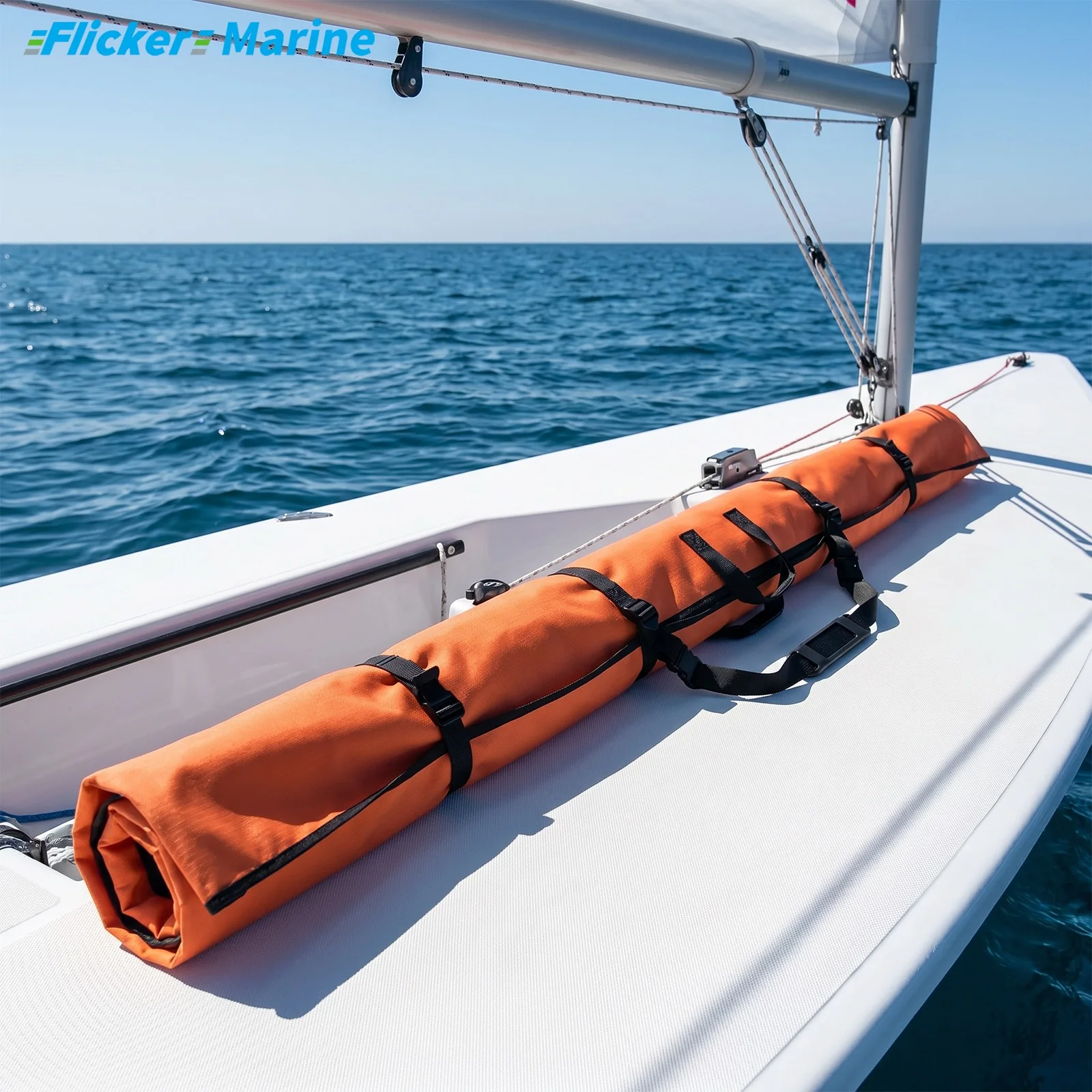 FLICKER Multicolor ILCA MAST & BOOM BAG Compatible with Laser , Durable Polyester Sailboat Storage Bag