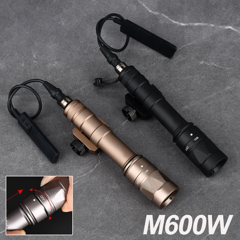 WADSN Airsoft M600 M600W SF Flashlight Tactical Gun Light Strobe Weapon Light SF M600W Rifle Lamp Dual-function Remote Switch