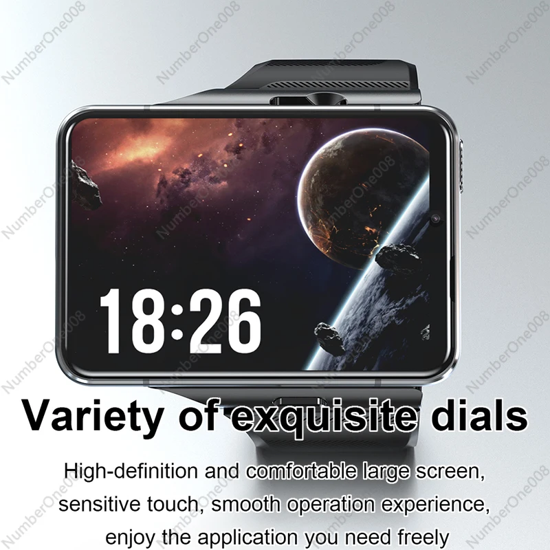 Large Screen Smart Watch Phone with 13MP Dual Camera, 4G LTE Support for Gaming Entertainment, Detachable Design