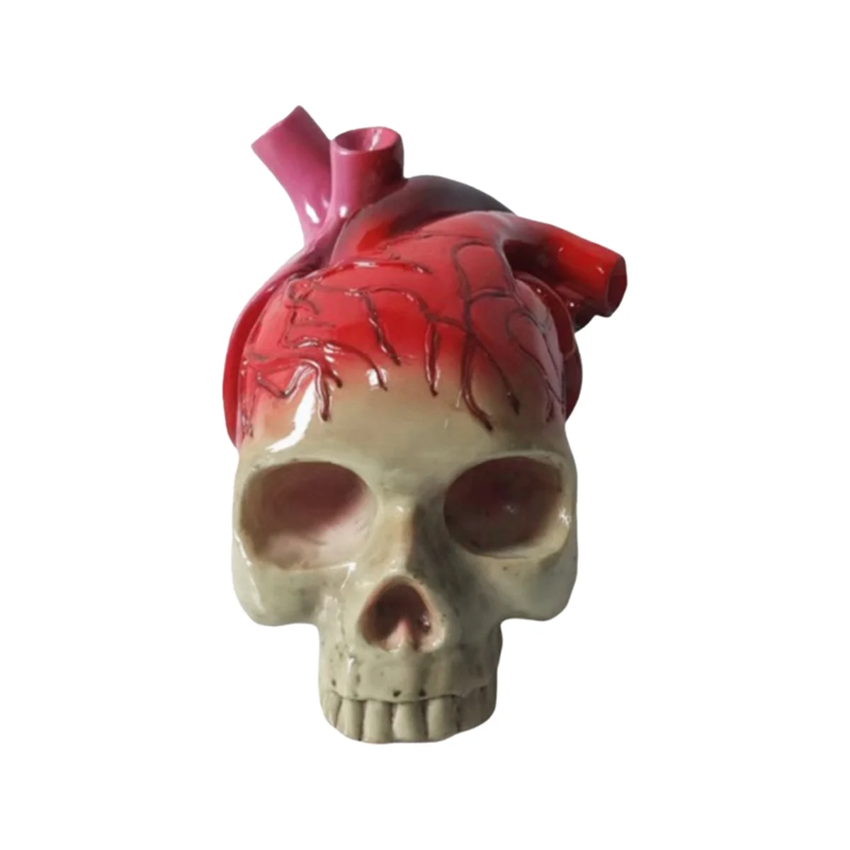 

Skull Heart Desk Top Decoration Skull Heart Halloween Decoration Birthday Ornament for Family and Kids