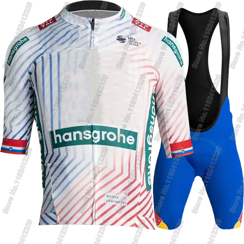 2025 Boraful Hansgrohe فريق سلوفينيا الدراجات جيرسي مجموعة Primoz Roglic الوردي الملابس الطريق دراجة قمصان دعوى دراجة مريلة السراويل الجبلية