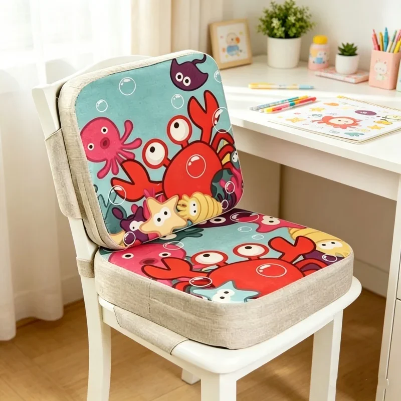 Portable Baby Booster Seat Cushion Heightening Pad Toddlers Highchair Mat Kids Dining Chair Accessory Indoor Daily Feeding