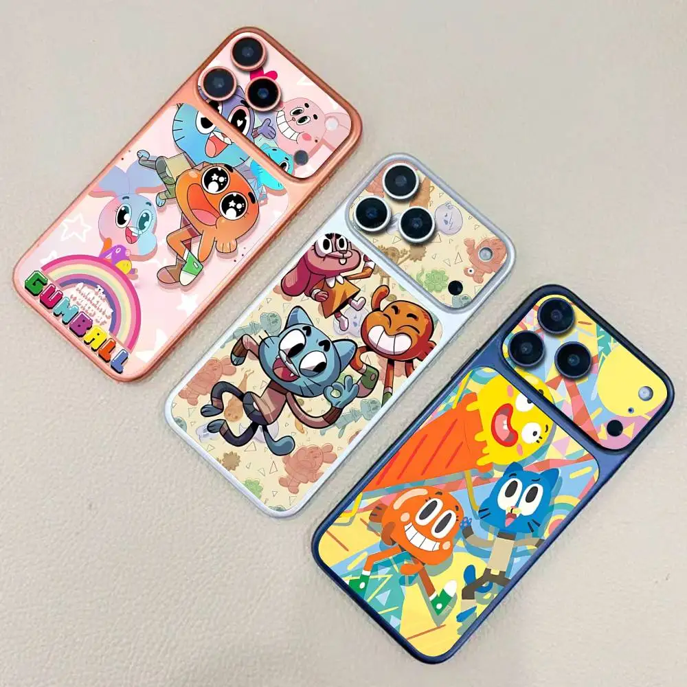 

Kawaii Anime The Amazing World Of G-Gumball Modern Style Back Decal Sticker Protective Wrap Skin For IPhone 17 Pro 17 Pro Max