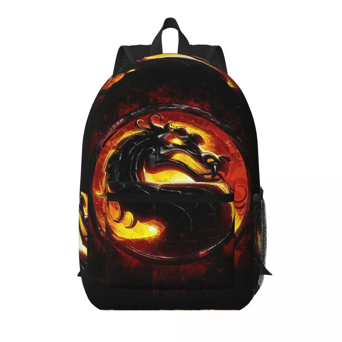 

Cartoon Mortal Kombat Student Backpack School Bag Hiking Travel Daypack for Men Women Bookbag Shoulder Bags