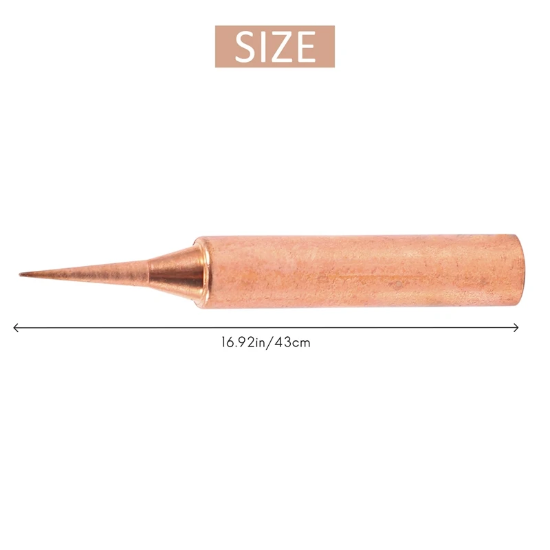 10 Pieces Of 900M-Ti Copper Soldering Iron Head Copper Base Lead-Free Electroplated Iron Nickel For Welding Table Tools