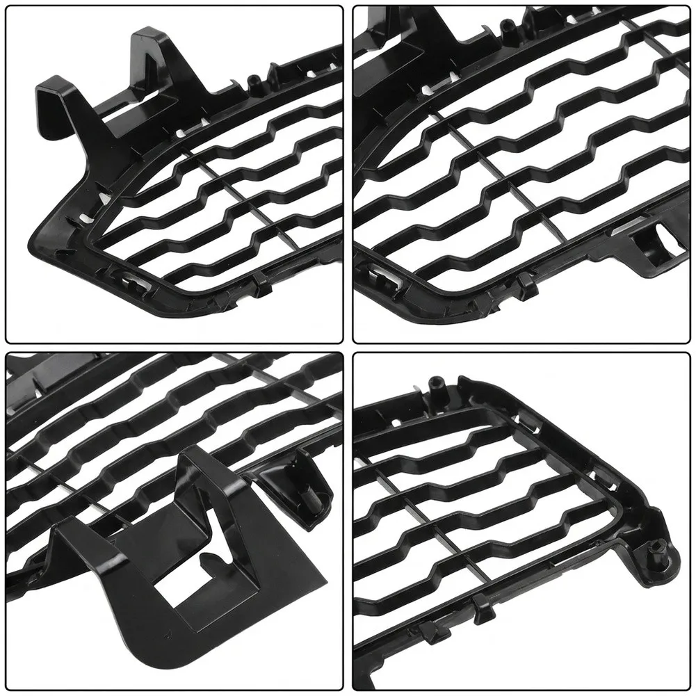 Replacement Bumper Insert Front Bumper Fog Light Cover For Car Exterior Styling Easy Installation Process Front