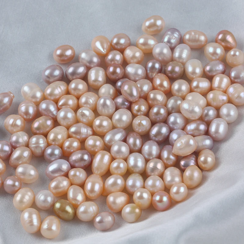 AA  Wholesale  8-9mm  Freshwater Rice Shape Loose Pearls