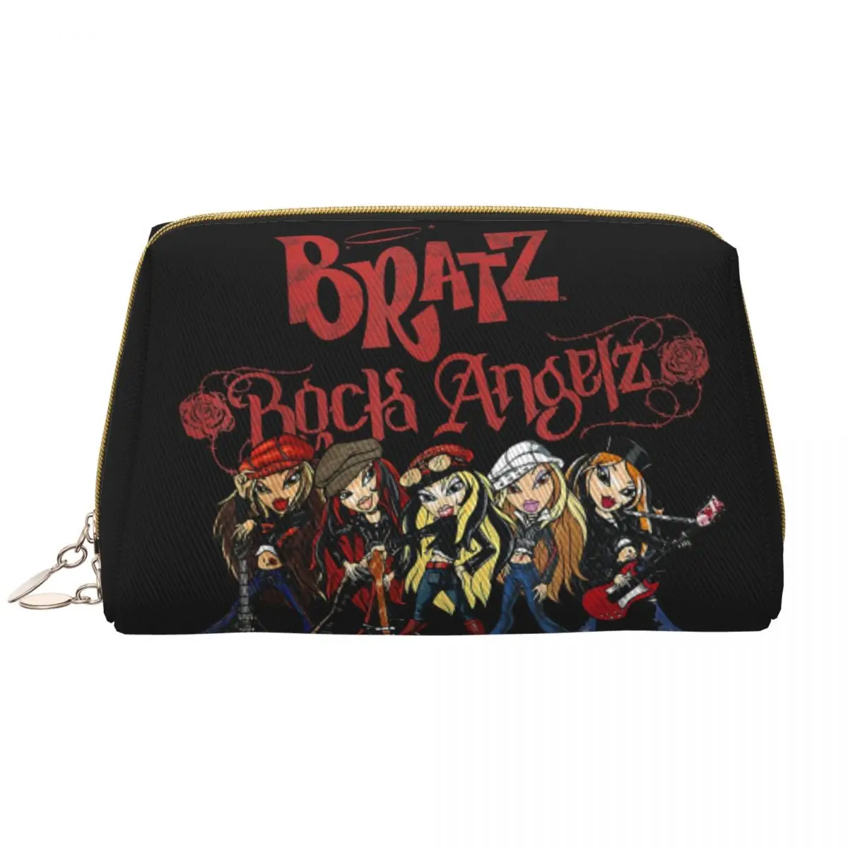 Bratz Rock Angelz Group Shot Cosmetic Bag Women Fashion Large Capacity Animated Tv Makeup Case Beauty Storage Toiletry Bags