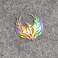 Fire Phoenix Electric Motorcycle Body Glass Stickers Scratch-Proof Creative Car Decor Decals