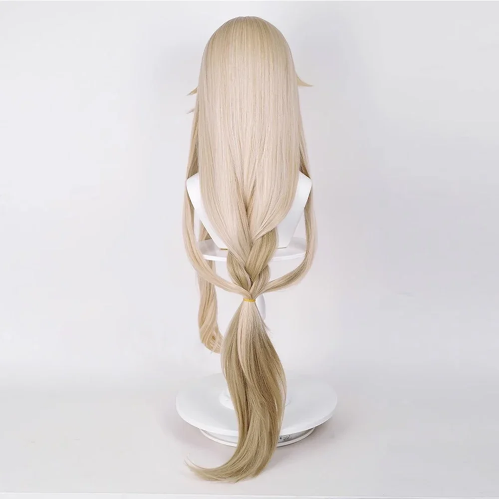 RANYU Honkai Star Rail Luocha Wig Long Straight Synthetic Blonde Game Cosplay Hair Heat Resistant Wig For Party