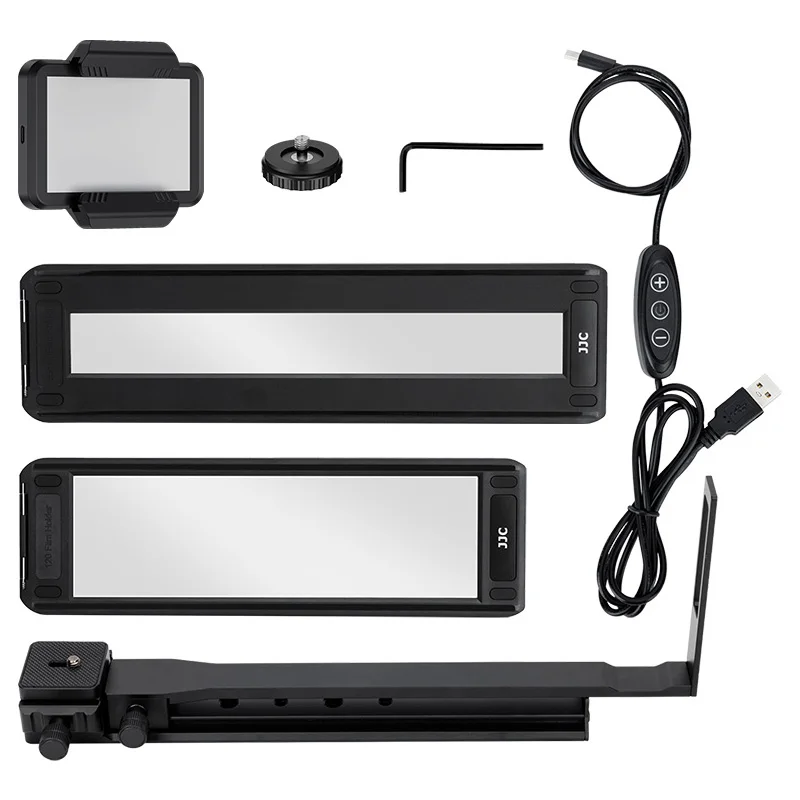 JJC Verbeterde Film Digitaliseren Adapter Set Voor 35mm 120mm Film Digitale Negatieve Film Digitizer Met LED Backlight Arca Statieven