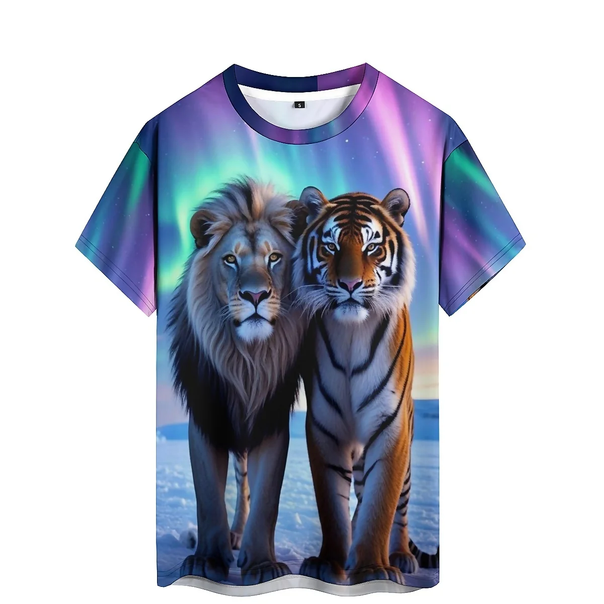 

Summer Beach Novel Outfit Men's 3D Printed Short-Sleeve T-Shirt - Shirt Style, High-Quality Printing Top