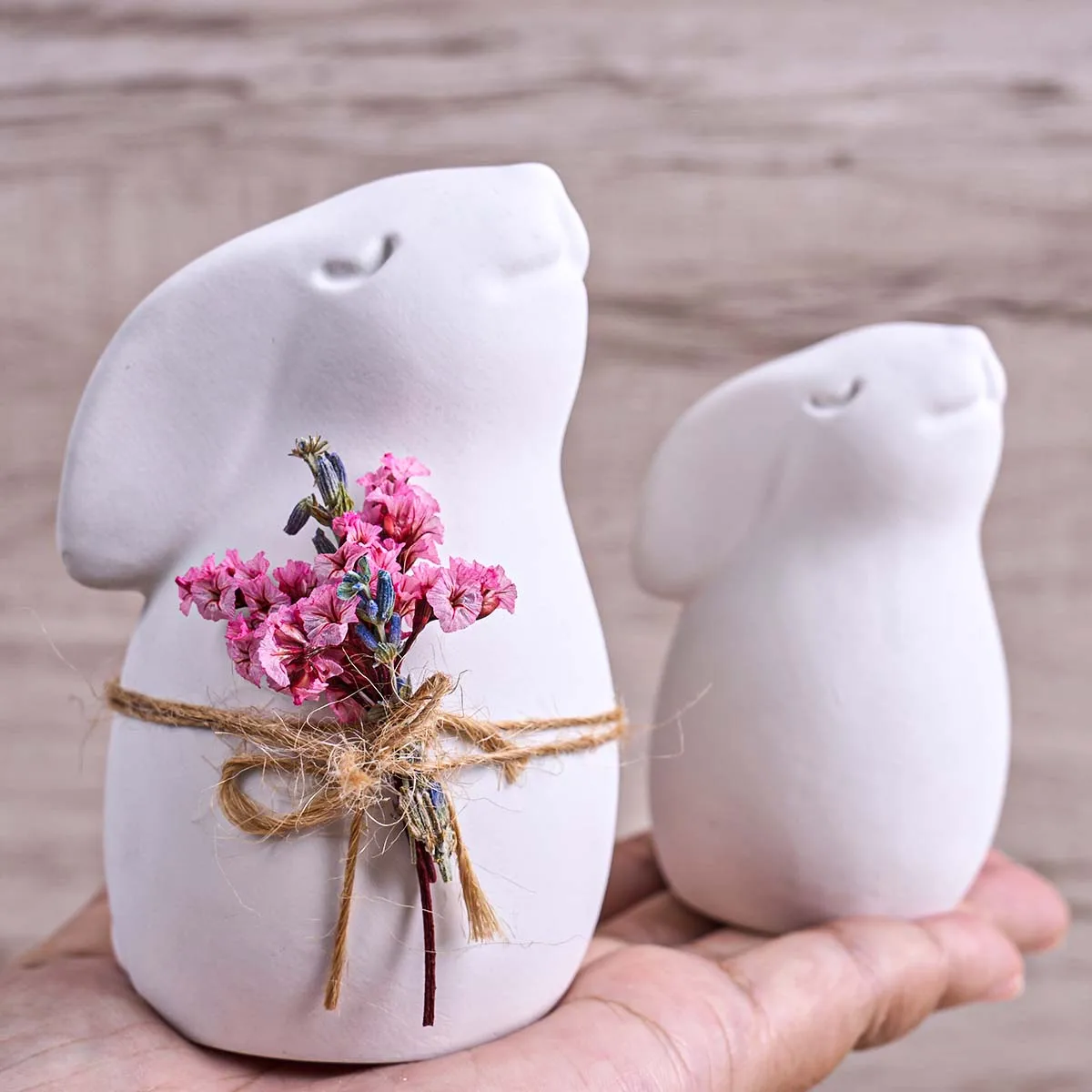 S/M/L Easter Rabbit Silicone Mold Cute 3D Cartoon Bunny Animals Candle Plaster Craft Gift Mold DIY Handmade Ornament Making Tool