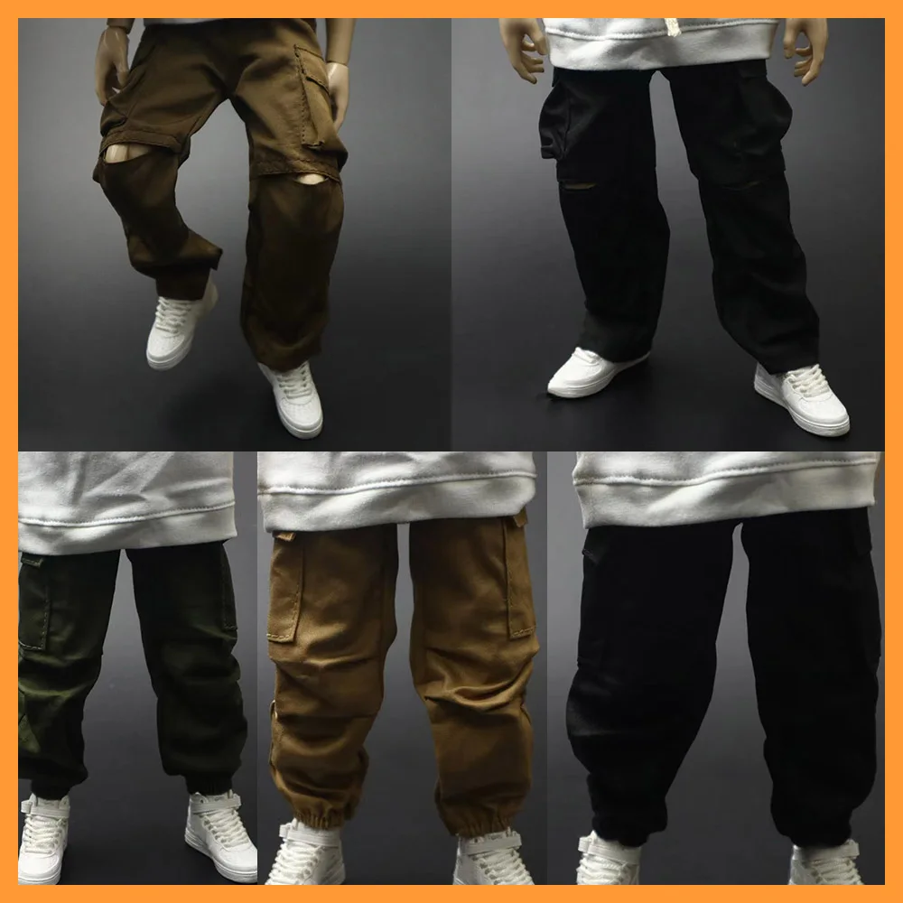 1/6 Male Straight Loose Functional Pants Street Style Trendy Harlan Trousers Multi Pocket Pants for 12