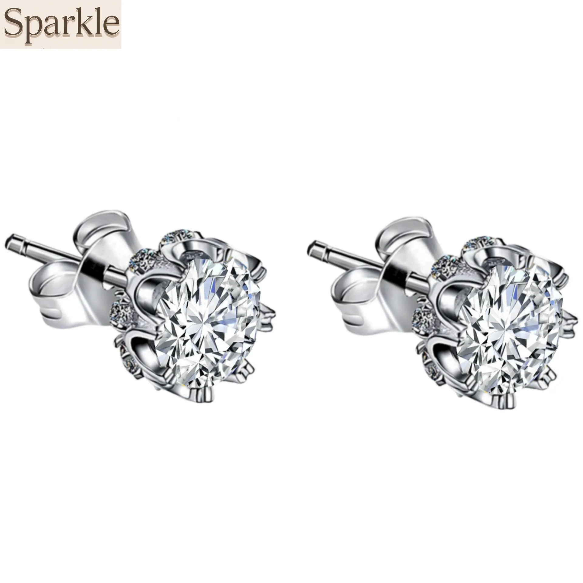 

Elegant Luxury Eight-Claw Stud Earrings New Trend Ear Bone Studs Hypoallergenic Ear Care Jewelry for Women Charm Beautiful gift