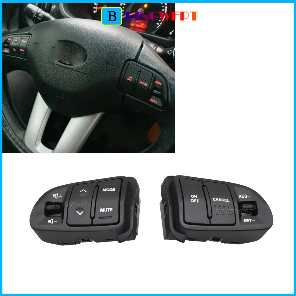 Boutons de commande audio et de régulateur de vitesse pour volant de voiture avec câble, pour Kia Sportage 2011 2012 2013 2014 2016 96700-3W502 96700-4T000