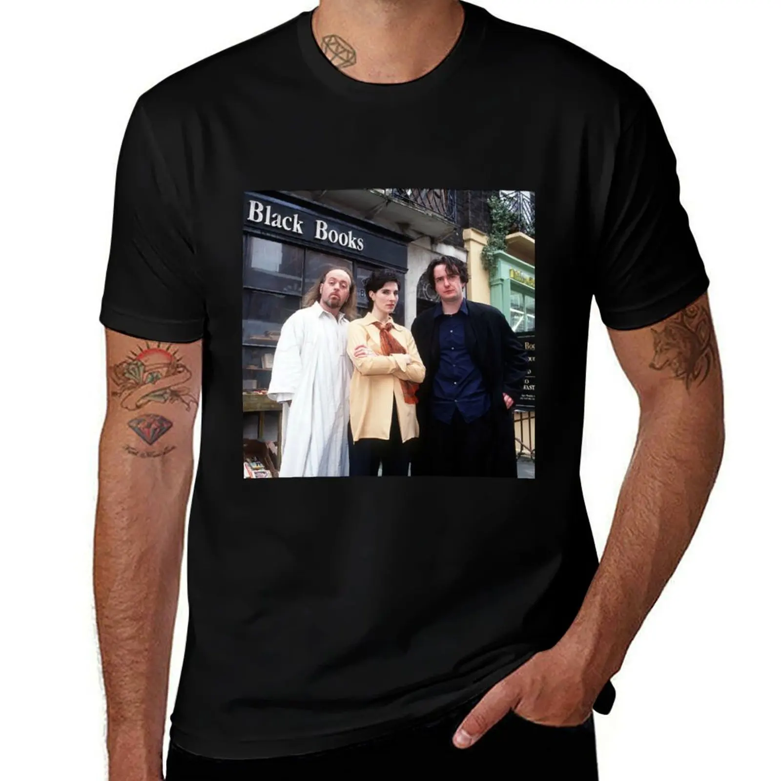 

Black Books T-Shirt Classic Graphic Short Sleeve Top