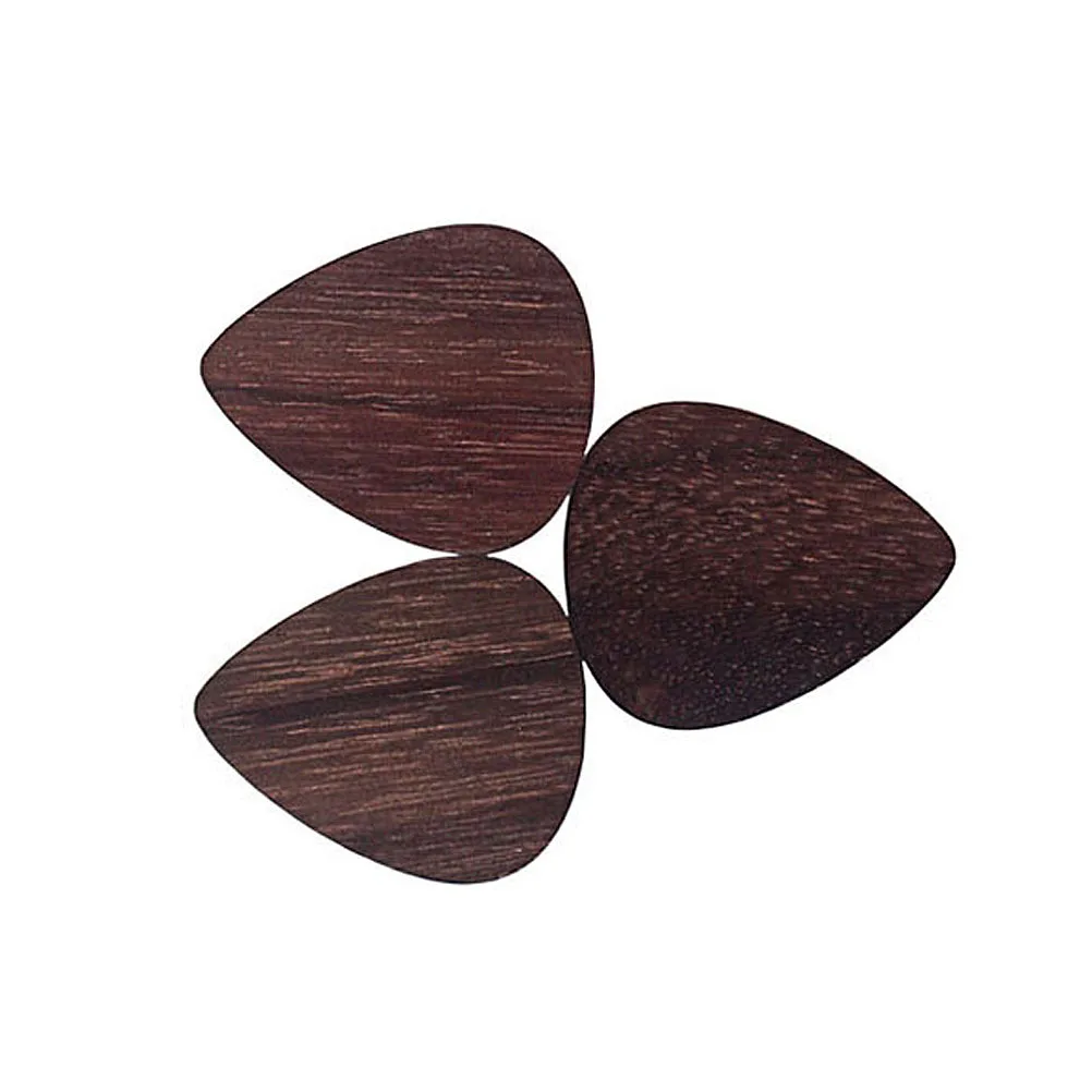 

3Pcs Rosewood Guitar Pick Durable Flexible Lightweight for Classic Acoustic Bass Ukulele Accessories Guitar Pick