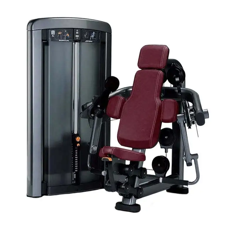 2026 Commercial Leverage Gym Equipment Seated Dip Machine Simple Arm Strength Training Fitness Equipment Triceps Press Machinepr