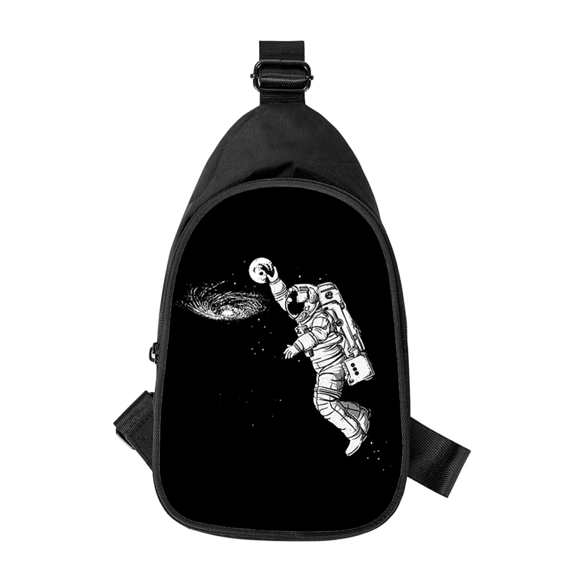 Creativiteit Ruimte Astronaut Print Nieuwe Mannen Cross Borst Tas Diagonaal Vrouwen Schoudertas Echtgenoot School Taille Pack Mannelijk Borstpakket