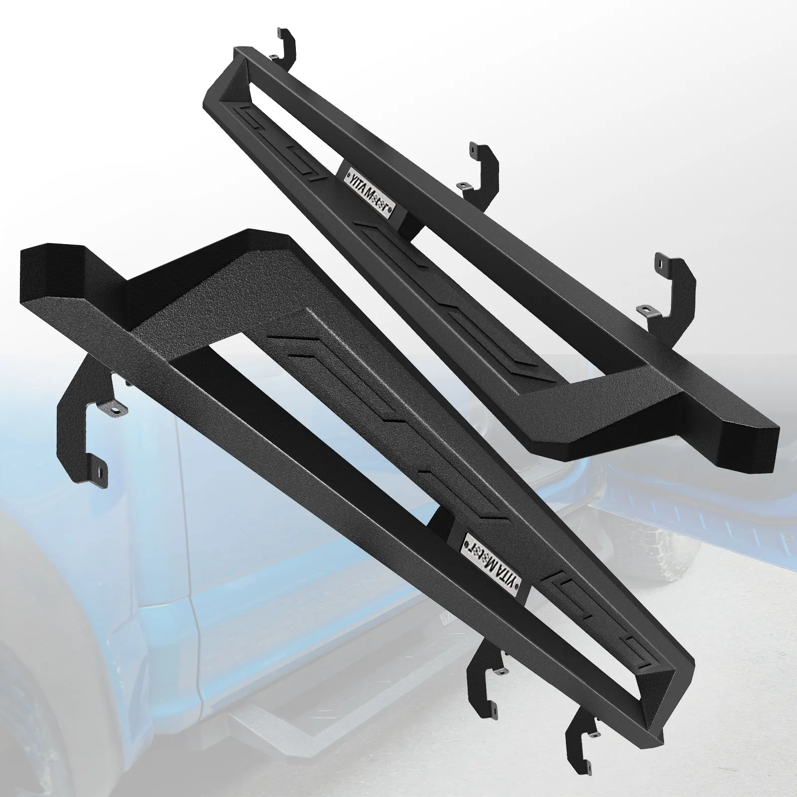 OEDRO Running Board for 2019-2024 Silverado / Sierra 1500 Crew Cab Drop Side Step Bars