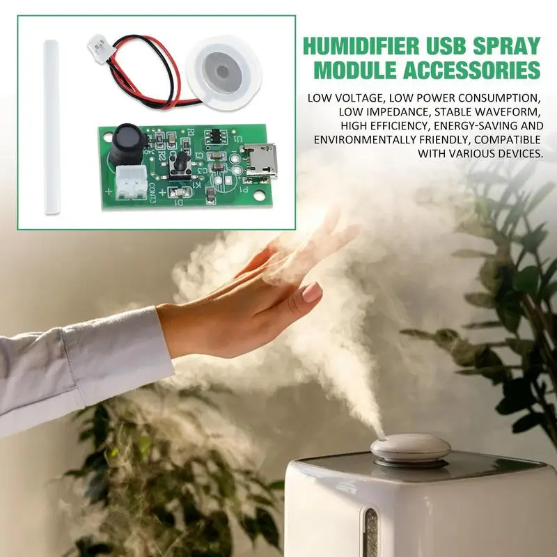 Humidifier Atomization Module Efficient 5V DC Humidifier Spray Module Energy Saving Experimental Equipment Drive Circuit Board