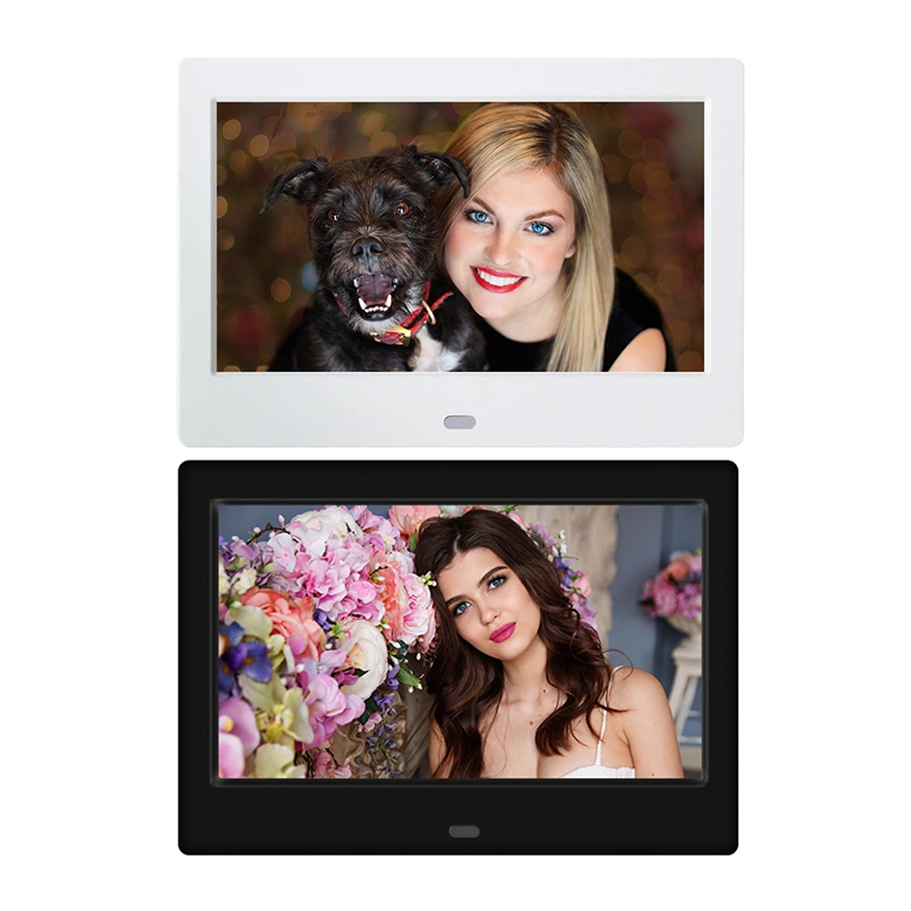 7inch HD LED Digital Photo Frame Desktop Electronic Album Support USB/MMC/SD/MS Card 800*480 Smart Digital Picture Photo Frame