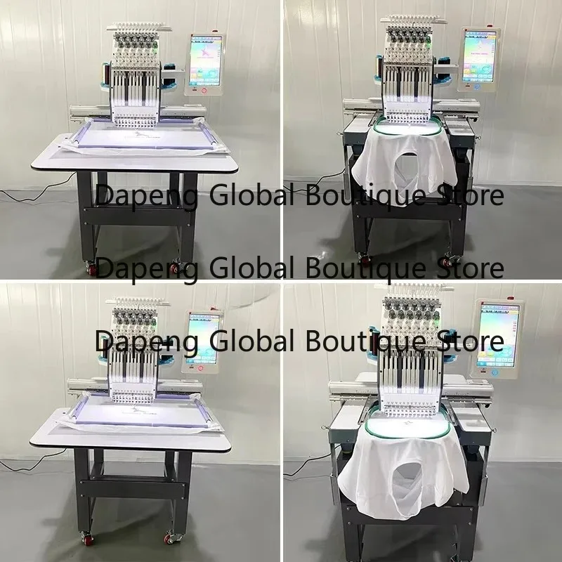 Custom Mini Computer Controlled Embroidery Sewing Integrated Equipment Fabric Pattern Stitching Machine