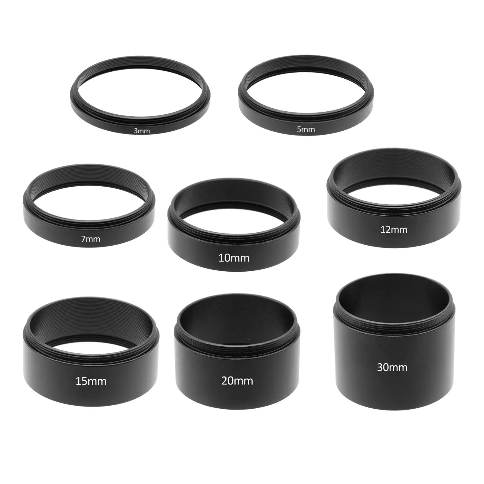 T2 Extension Tube Photography Accs M42x0.75 Thread Easy to Install Supplies Premium Wide T2 Thread Extension Tube for Slr Camera