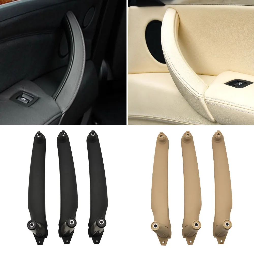 BMW E70 E71 E72 용 3 Pcs BMW X5 X6 2007-2013 용 자동차 전면 후면 인테리어 도어 핸들 당겨 액세서리 교체 51416969404