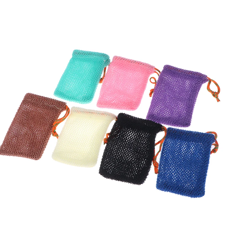 Soap Exfoliating Saver Bath Mesh Sisal Pouch Body Scrubber Foaming Cotton Shower Towel Bathing Storage Bubble Defoliator Use