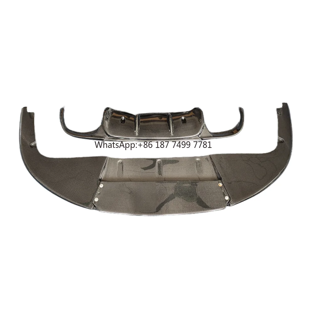 

Carbon Fiber V-style Front Bumper Lip Rear Diffuser Body Kit for 2012-2015 . 911 991 Body Kit