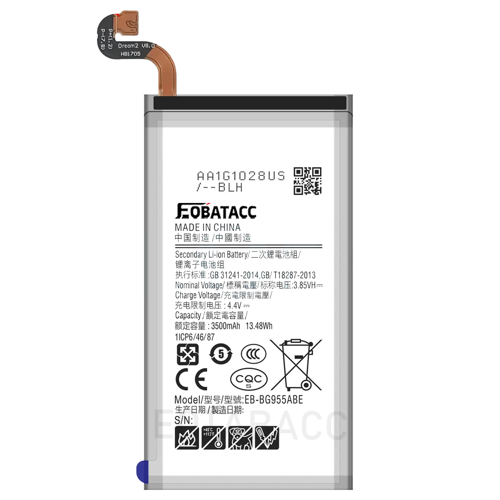 2026 Years New EB-BG955ABA EB-BG955ABE 3500mAh Battery For Samsung Galaxy S8 Plus+ G9550 G955 G955F/A G955T G955S+Free Tools