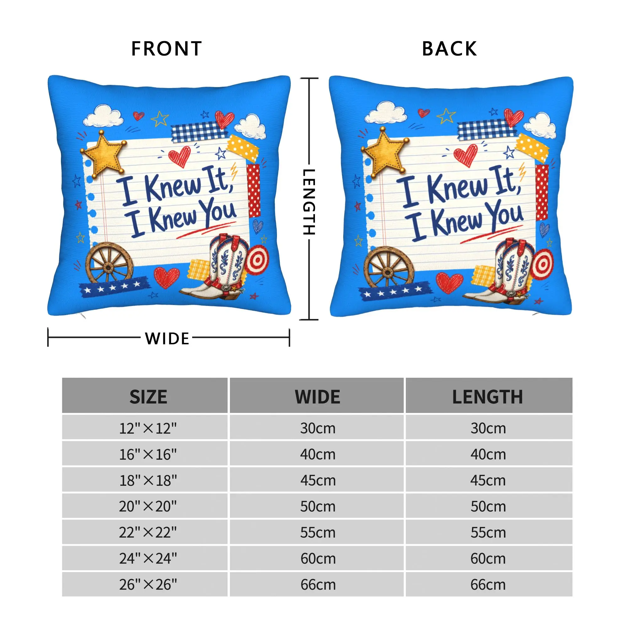 I Knew It I Knew You Square Pillow Covers Polyester Bed Car TS5 Cushion Cover Funny Home Decoration Pillow Cover 40*40