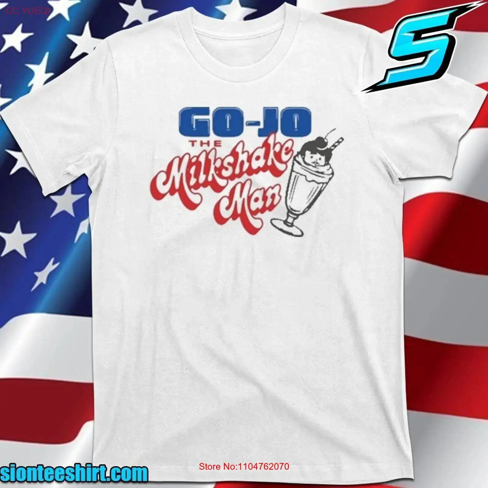 Go Jo The Milkshake Man T Shirt  vintage Washed Stylish graphic Soft Casual Top For Everyday Wear homme Comfortable Stretched