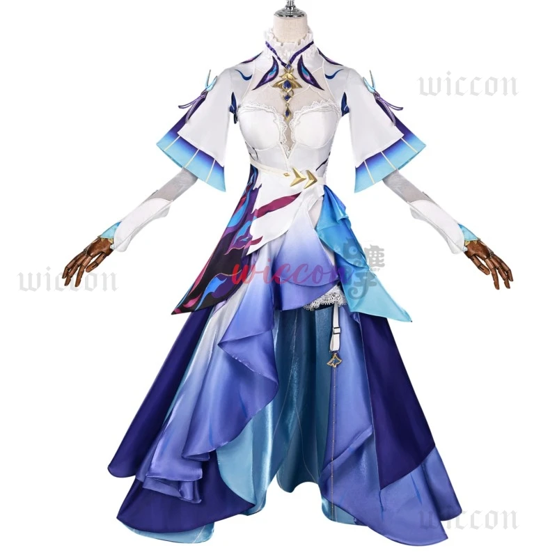 Wuthering موجات Cantarella تأثيري حلي فستان شعر مستعار أغطية الرأس أقراط Rinascita Fisalia الأسرة حفلة الهالوين للنساء الفتيات