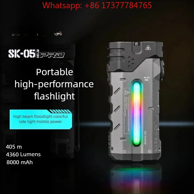 Outdoor Multifunctional LED Flashlight 4360LMS Long Range Strong Light Charging,  Long  Life for Camping