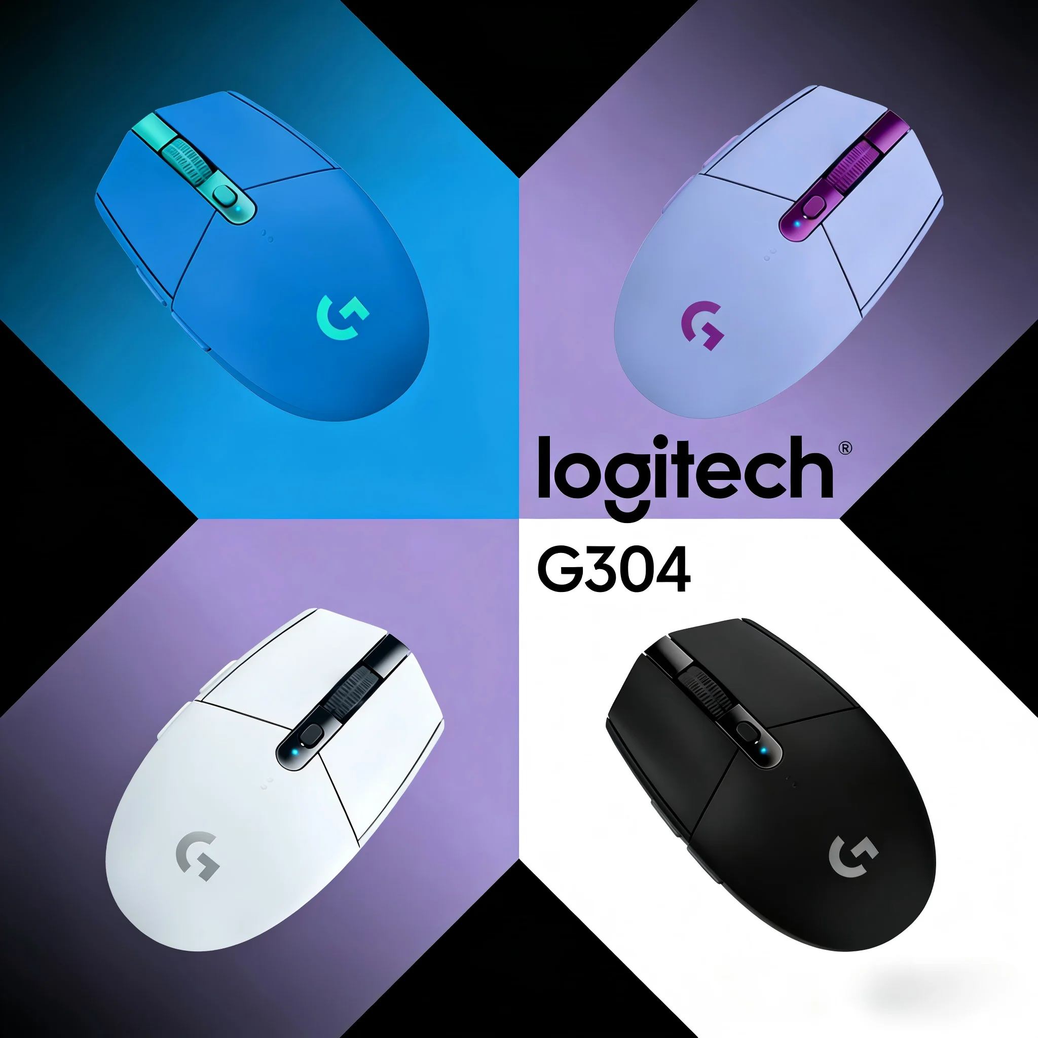 

Беспроводная мышь Logitech G304/G305 | Высокочувствительный сенсор HERO, для игр и работы, подходит для всех ПК и ноутбуков, эргономичный