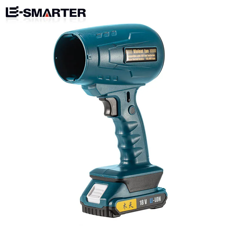 Ventilatore ricaricabile ad alta potenza - Ventilatore portatile con batteria al litio, ventilatore violento a turbina per campeggio all'aperto e soffiaggio di neve invernale