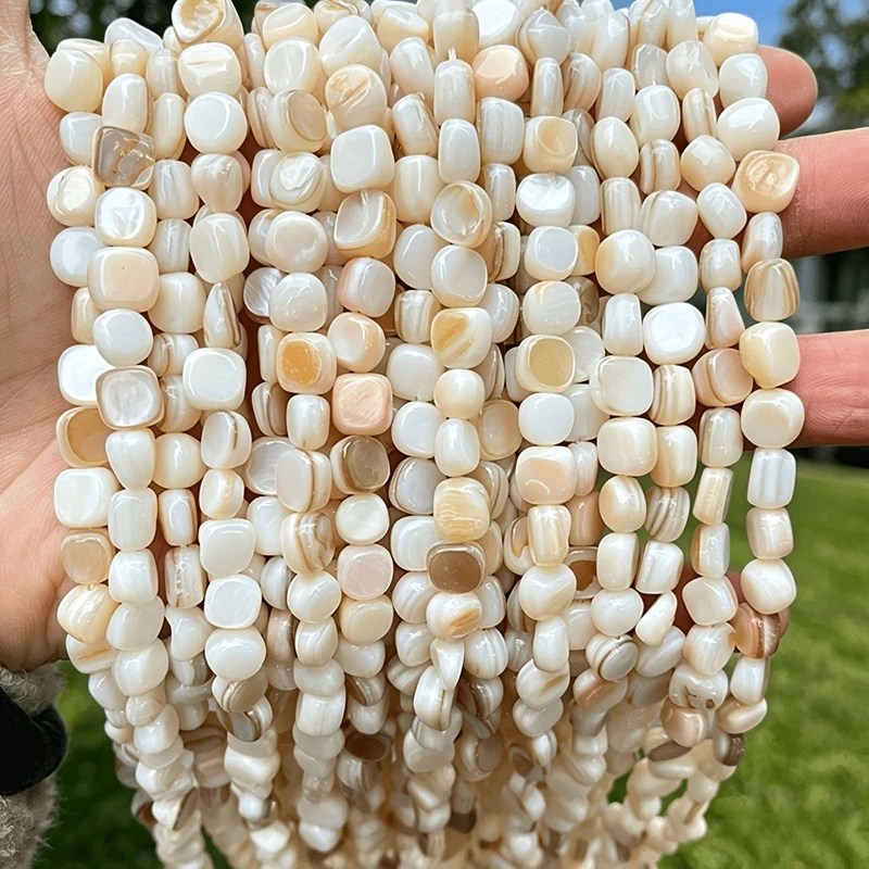 

Natural Shell Beads Irregular Shape Smooth Beads Loose Spacer Bead For Jewelry Making DIY Earrings Necklace Accessory Supplies